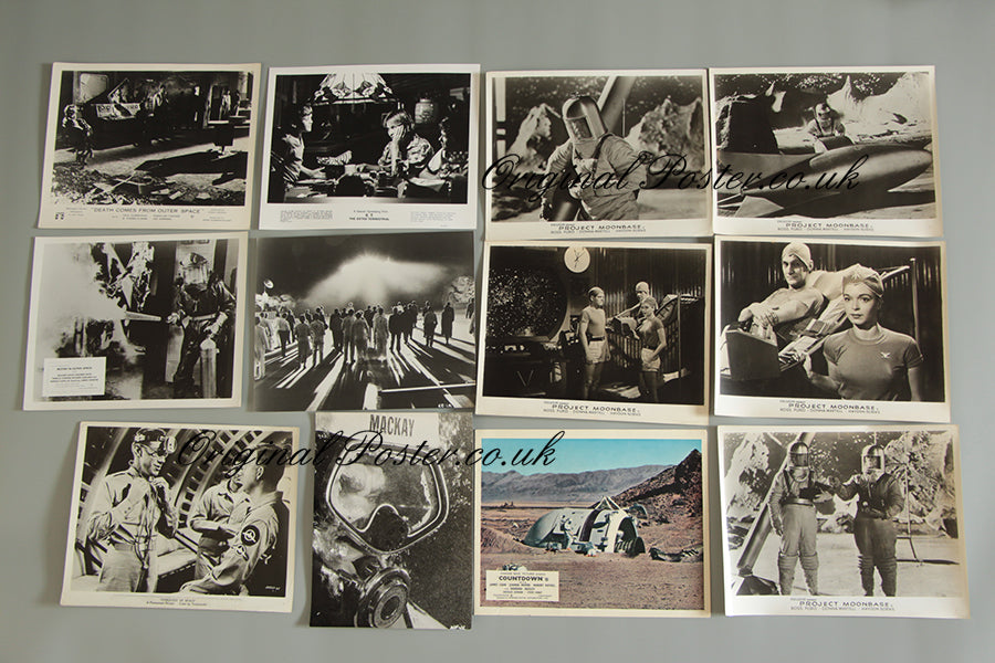Sci Fi cinema stills including Project Moonbase
