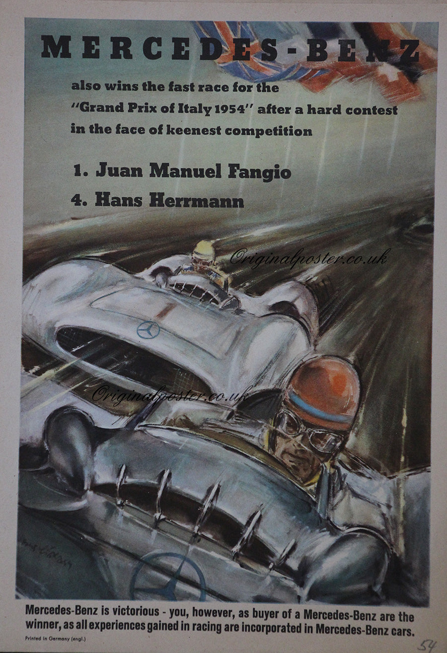 Mercedes Benz Grand Prix of Italy 1954