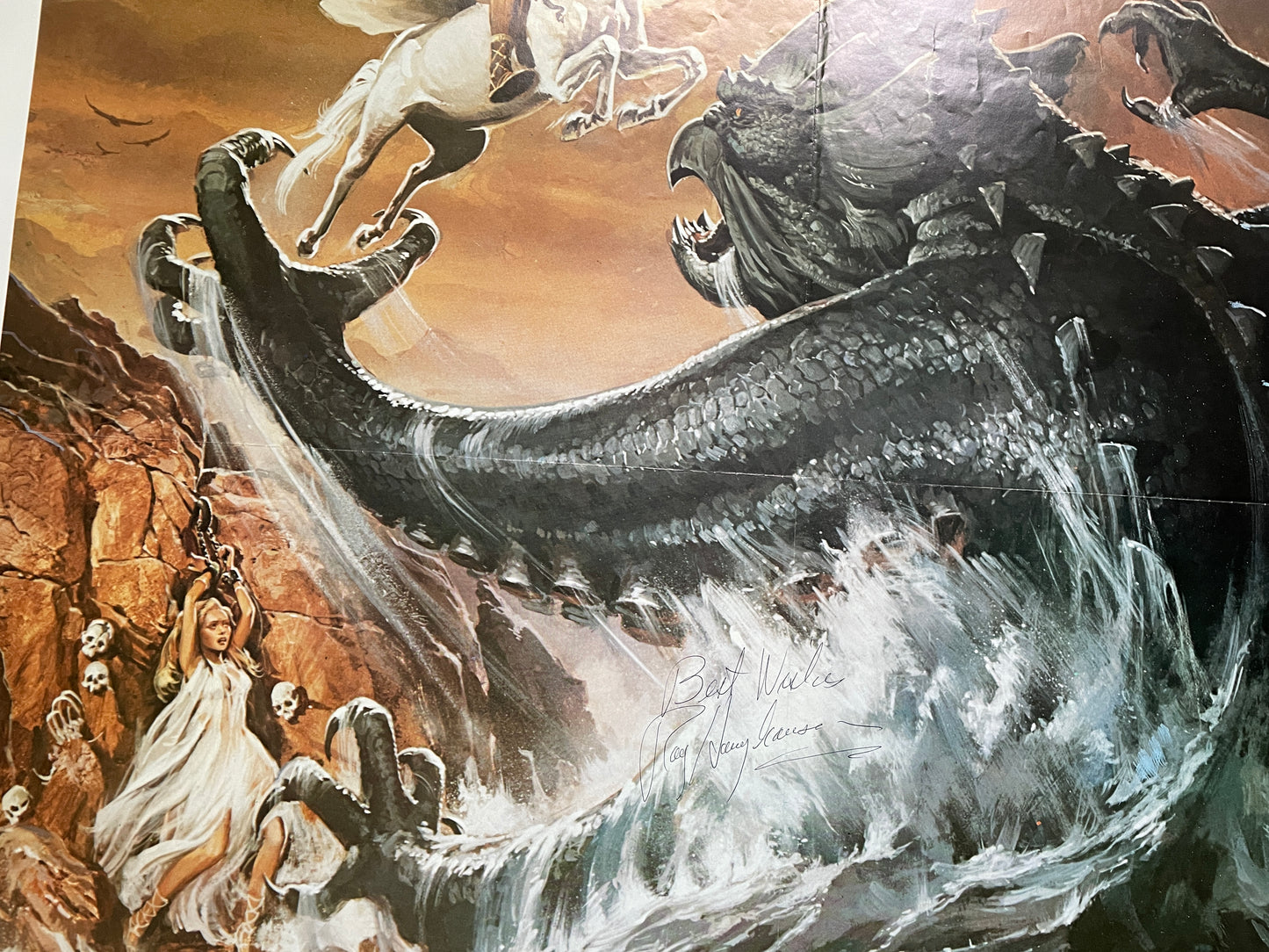 Clash of the Titans signed by Ray Harryhausen