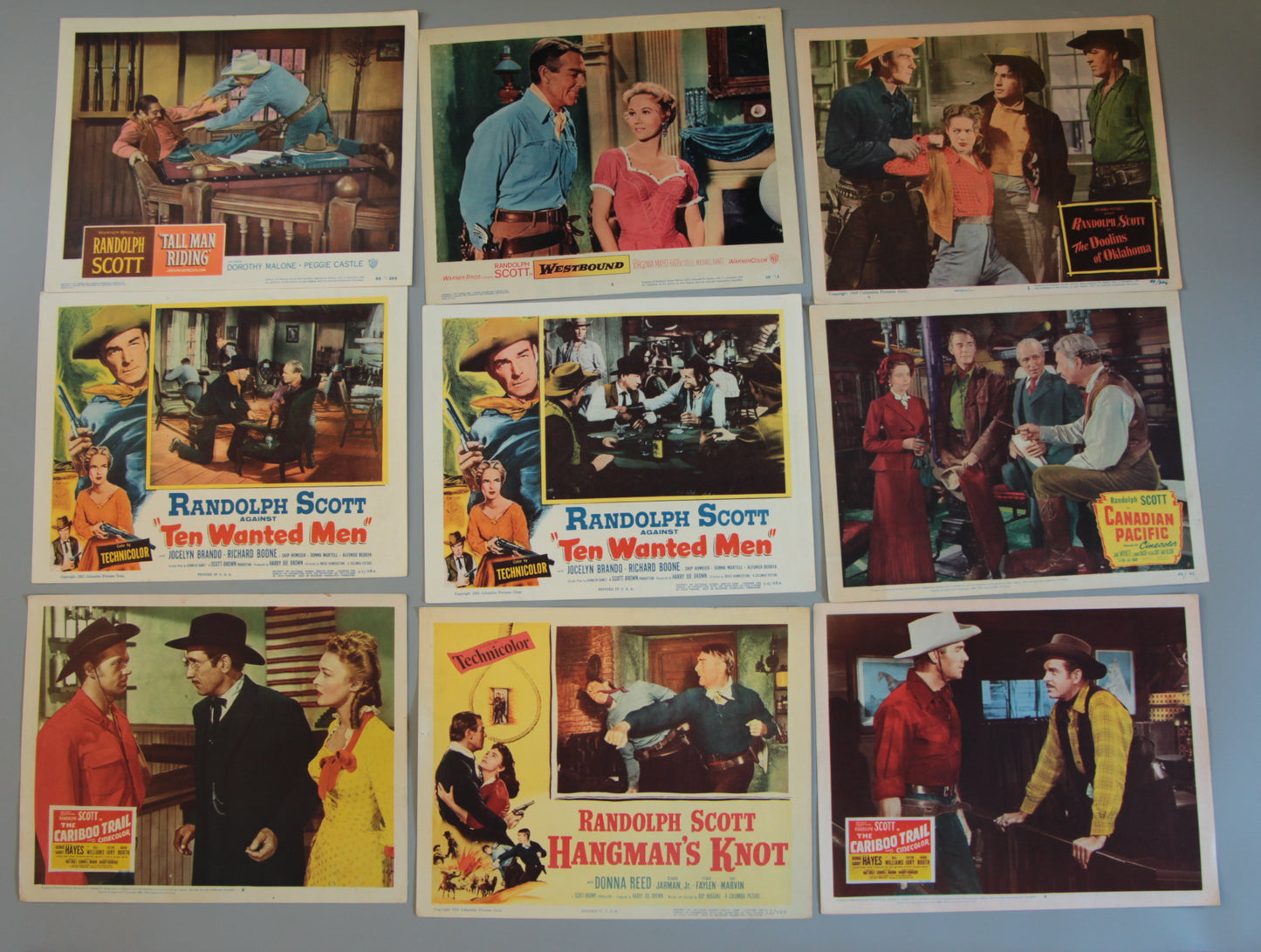 Randolph Scott lobby cards