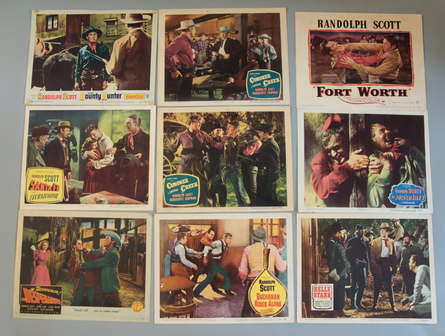 Randolph Scott lobby cards
