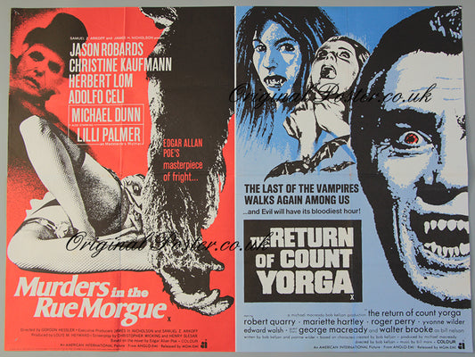 Murders in the Rue Morgue / The Return of Count Yorga