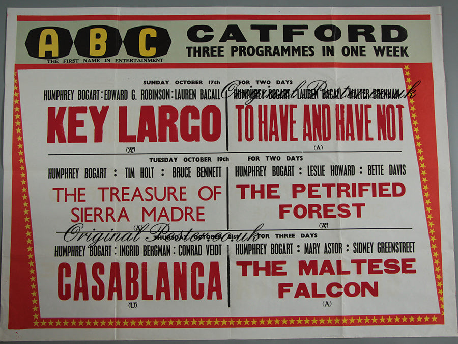 Key Largo, Casablanca, The Maltese Falcon