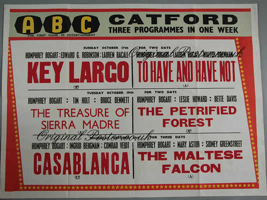 Key Largo, Casablanca, The Maltese Falcon