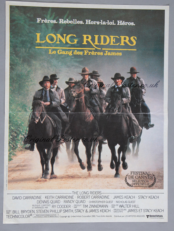 Long Riders – Original Film Poster