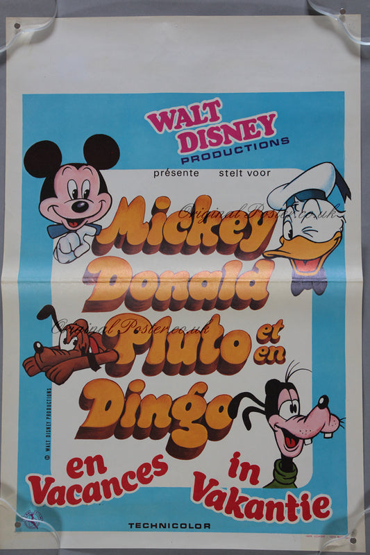 Mickey Donald Pluto and Dingo (Goofy) en Vacances
