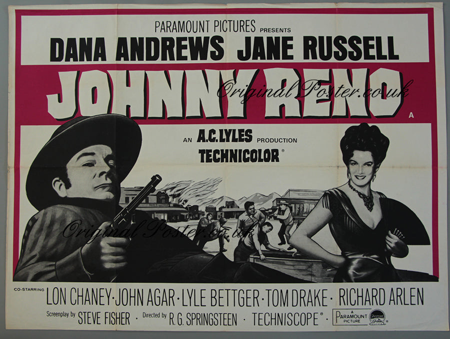 Johnny Reno Cast Johnny Reno – Original Film Poster