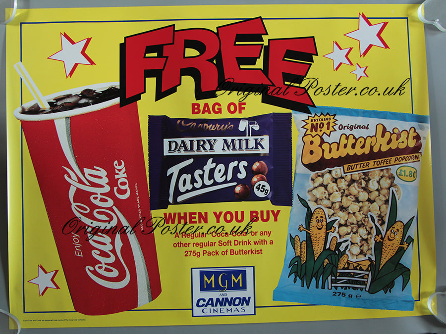 MGM and Cannon Cinemas Cadbury's Coca Cola and Butterkist