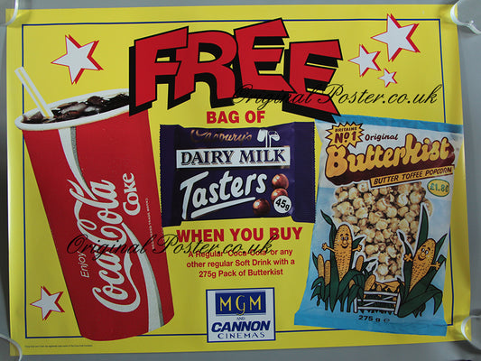 MGM and Cannon Cinemas Cadbury's Coca Cola and Butterkist