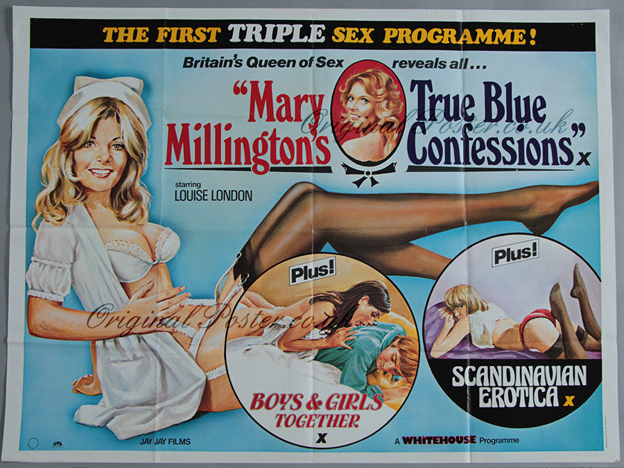 Mary Millington s True Blue Confessions Original Film Poster mary-millington-s-true-blue-confessions-original-film-poster