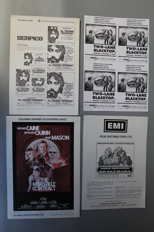 Two Lane Blacktop / Marseille Contract / Serpico / Big Bad Mama