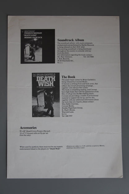 Charles Bronson in "Death Wish" / Breakout / From Noon Till Three