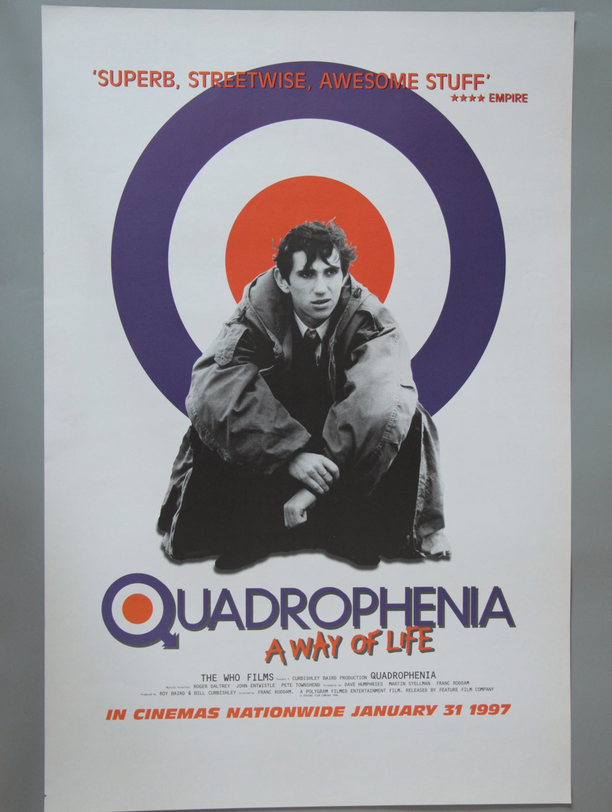 Quadrophenia (1997) Original UK Double Crown Film Poster