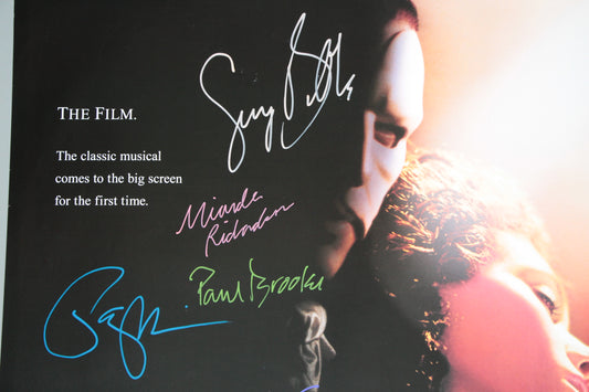 The Phantom of the Opera (2004) – Original Film Poster with Multiple Autographs