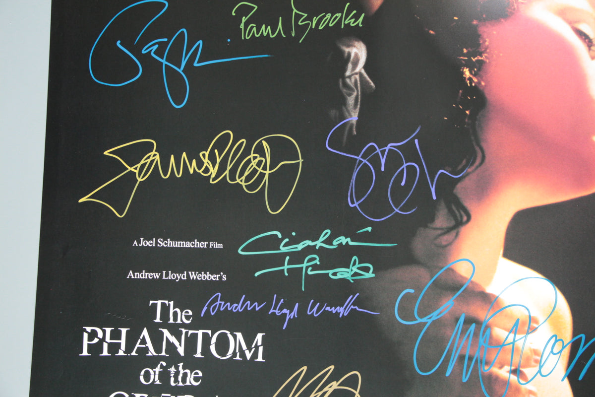 The Phantom of the Opera (2004) – Original Film Poster with Multiple Autographs