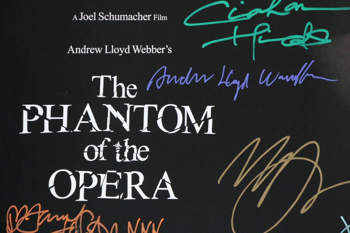 The Phantom of the Opera (2004) – Original Film Poster with Multiple Autographs