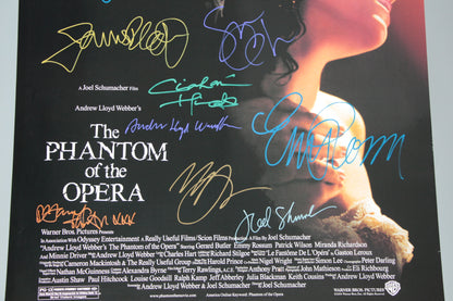 The Phantom of the Opera (2004) – Original Film Poster with Multiple Autographs