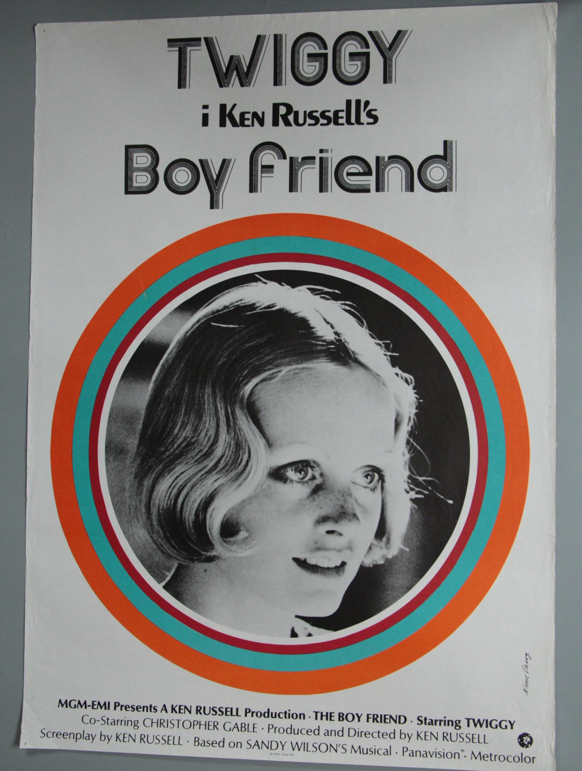 The Boy Friend (1971) – Original Swedish Film Poster – Twiggy