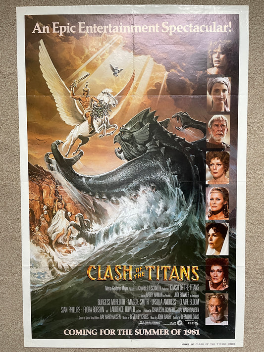 Clash of the Titans signed by Ray Harryhausen