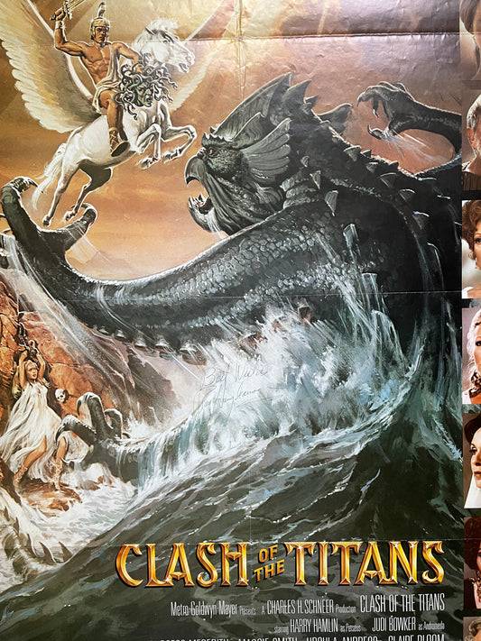 Clash of the Titans signed by Ray Harryhausen