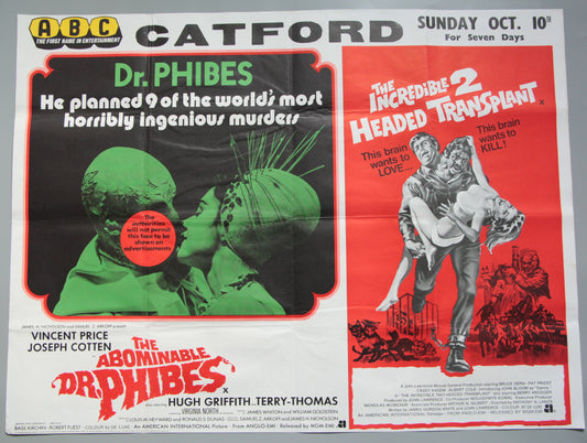 The Abominable Dr. Phibes / Incredible 2 Headed Transplant